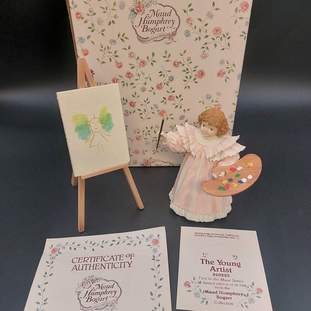 Maud Humphrey Bogart The Young Artist Figurine 1991 1st Ed Set Box COA 1238